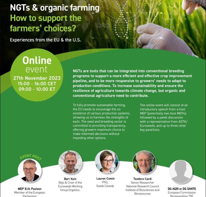 NGTs and organic farming: how to support the farmer’s choices?